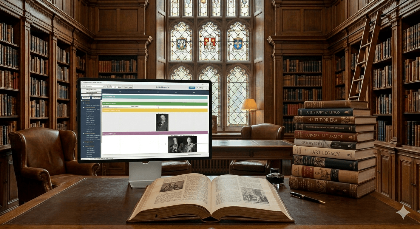 TimelineHub — historical timelines in a scholarly library setting